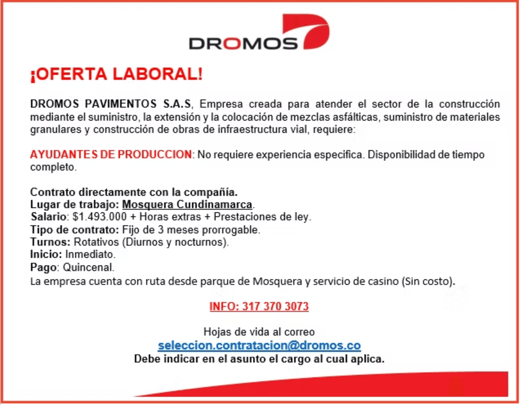 Ayudantes de Producción